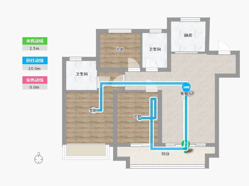 山东省-济南市-绿城春来晓园-82.00-户型库-动静线