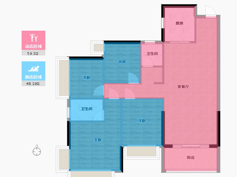 广东省-揭阳市-金新城-131.00-户型库-动静分区