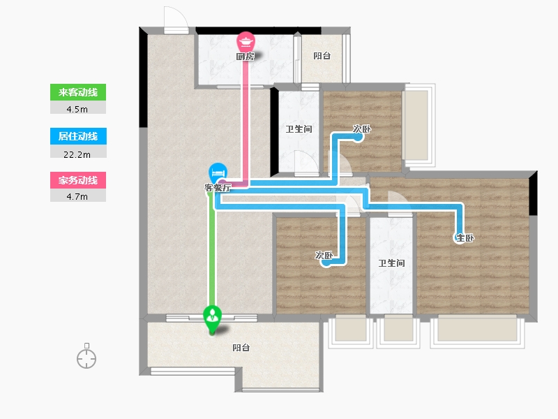 广东省-清远市-合兴山水城-89.50-户型库-动静线