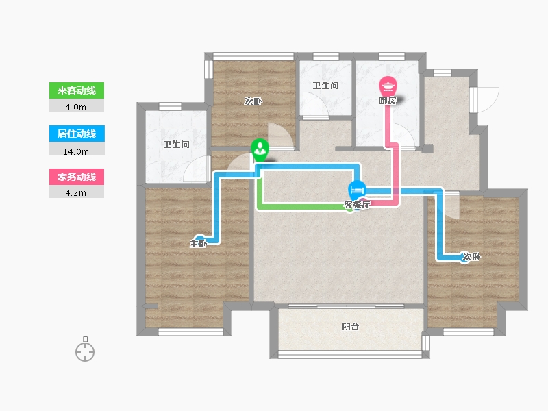 江苏省-苏州市-都会理想花园-80.00-户型库-动静线