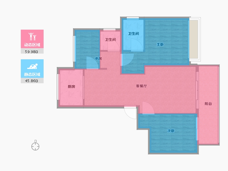 安徽省-宣城市-广宁望府-97.00-户型库-动静分区