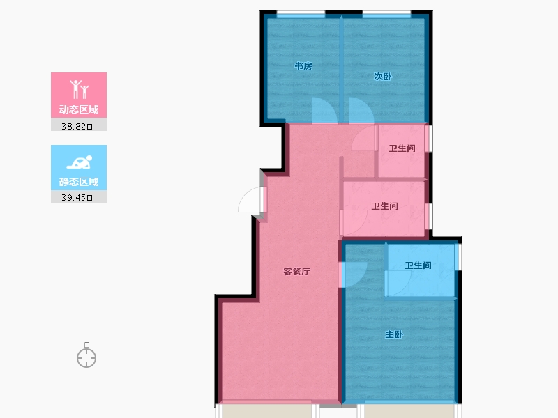 河北省-保定市-华远和府-70.00-户型库-动静分区