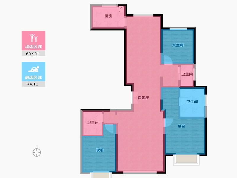 北京-北京市-中铁华侨城和园-118.00-户型库-动静分区