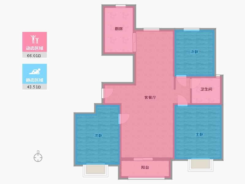 山东省-临沂市-华业书香尚城-98.00-户型库-动静分区