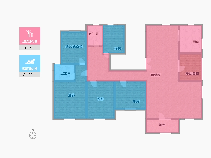 江苏省-南京市-奥体新城紫薇园-186.00-户型库-动静分区