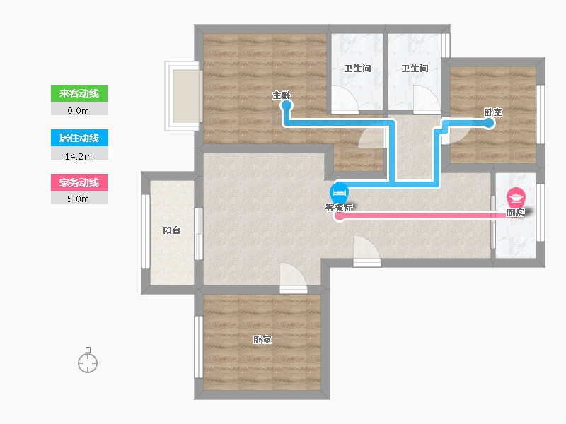 河北省-石家庄市-润德天悦城-96.00-户型库-动静线