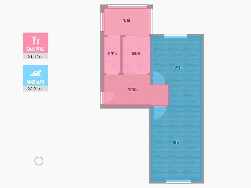 天津-天津市-三潭西里-47.85-户型库-动静分区