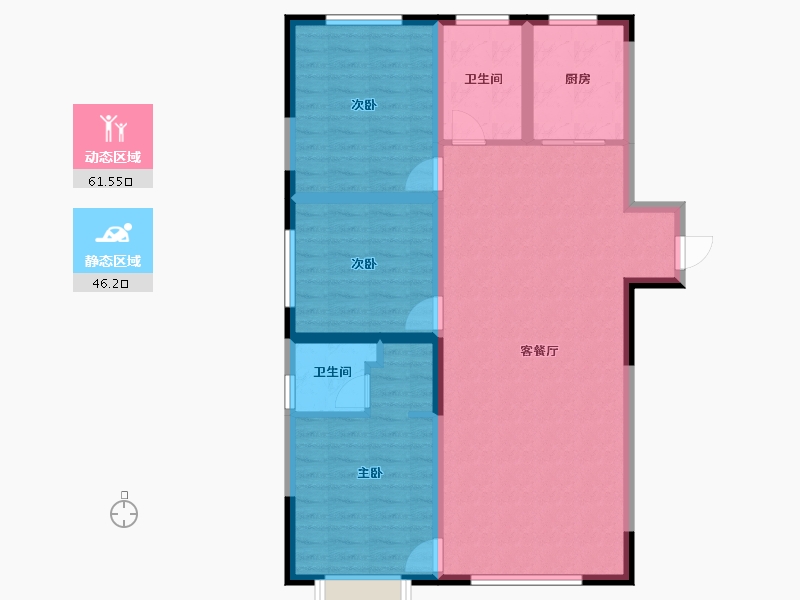 陕西省-榆林市-锦城-109.23-户型库-动静分区