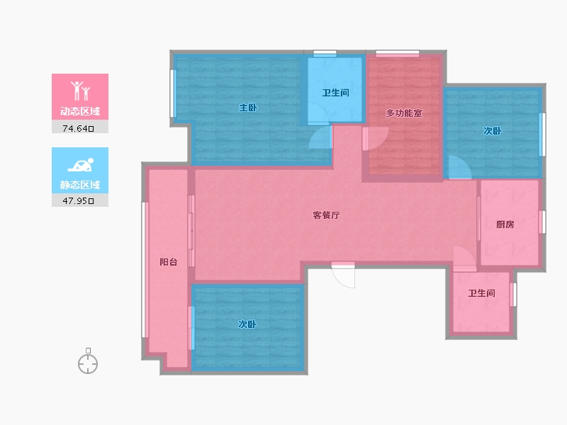 安徽省-滁州市-明发水源桃源-109.50-户型库-动静分区