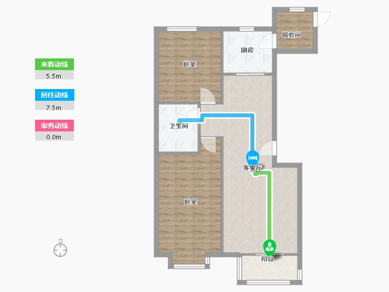 河北省-石家庄市-骏景家园-91.12-户型库-动静线