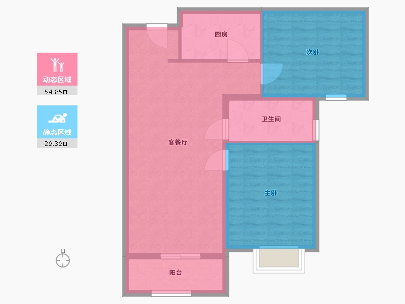 河北省-石家庄市-万橡府-76.00-户型库-动静分区