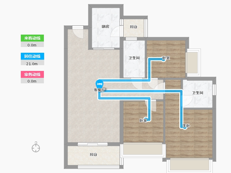 四川省-成都市-优筑天府城-87.20-户型库-动静线