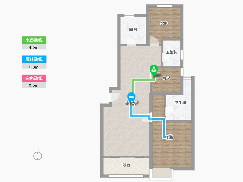 河北省-秦皇岛市-万晟华府-86.40-户型库-动静线