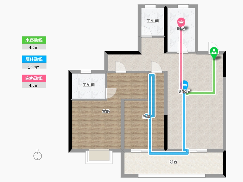 河南省-周口市-壹号院金尊府-95.06-户型库-动静线