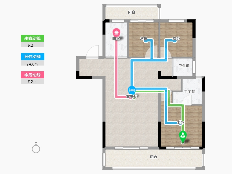 河南省-周口市-周口碧桂园天玺湾-108.00-户型库-动静线