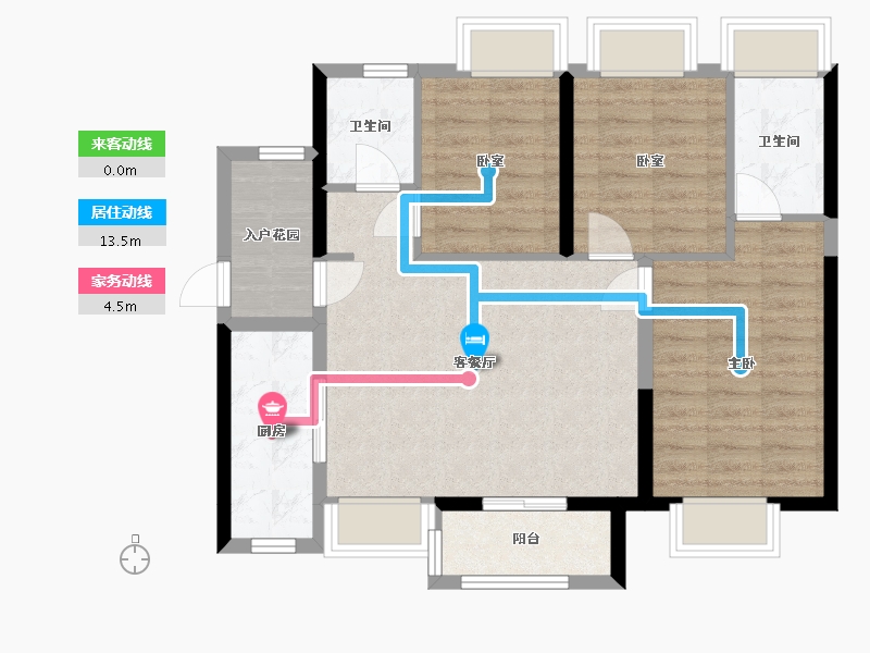 广东省-惠州市-时代风华-81.00-户型库-动静线