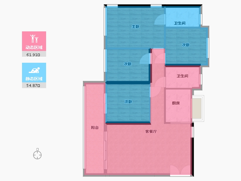 福建省-福州市-珑璟台-106.00-户型库-动静分区