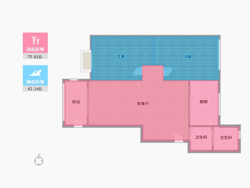 河南省-商丘市-和谐北大花园-102.40-户型库-动静分区