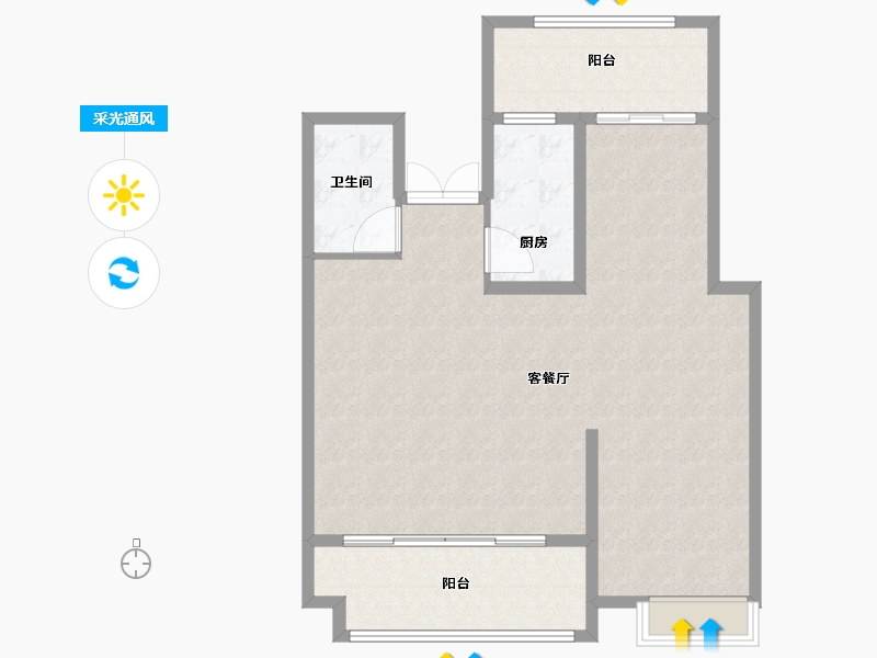 福建省-莆田市-莆田富力壹号半岛-100.00-户型库-采光通风