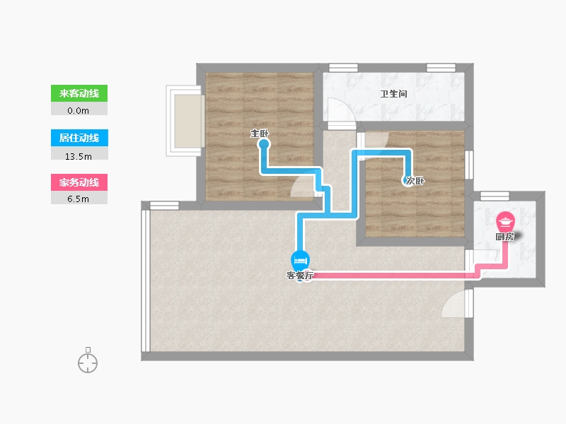 湖南省-长沙市-润芳园-62.56-户型库-动静线