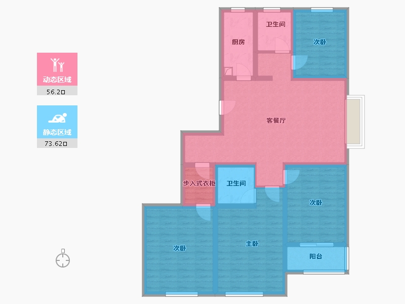 江苏省-宿迁市-众大上海城-115.00-户型库-动静分区