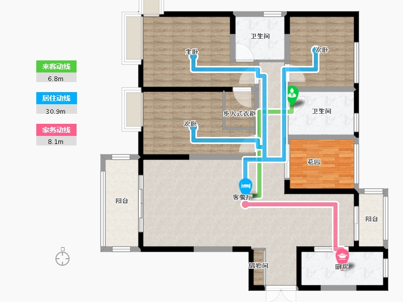 陕西省-西安市-中铁建国际城曦园-140.00-户型库-动静线