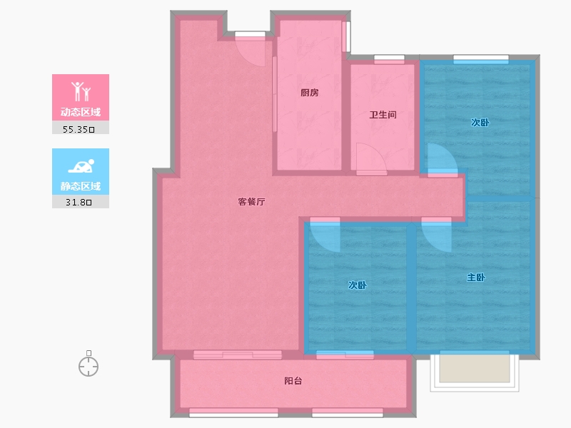 河北省-衡水市-太和英郡-91.09-户型库-动静分区