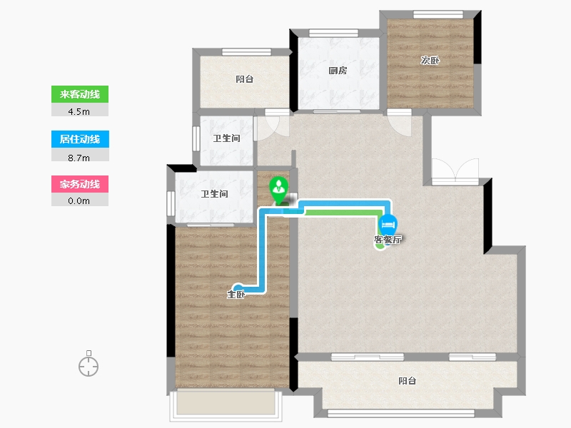 山东省-德州市-泽信云筑-120.40-户型库-动静线