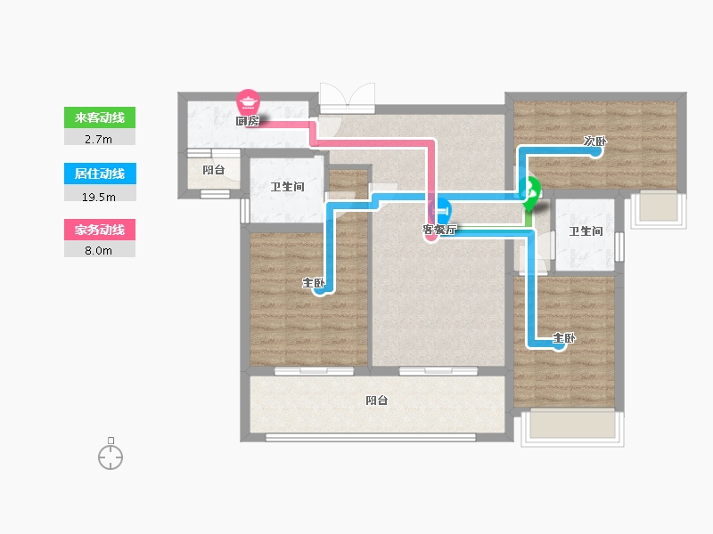 四川省-成都市-菁蓉滨湖湾-94.78-户型库-动静线