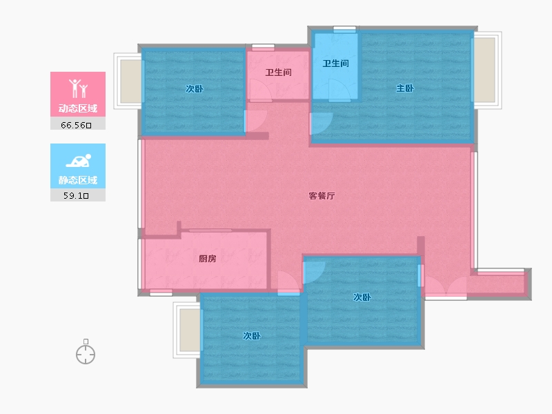 江西省-上饶市-中央公园-108.00-户型库-动静分区