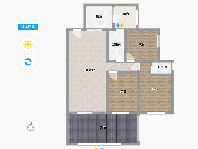 四川省-达州市-花海-91.20-户型库-采光通风