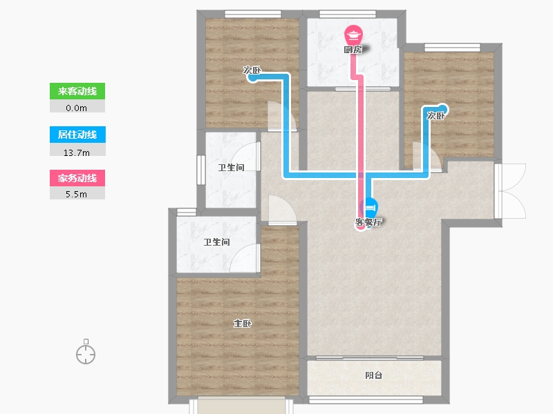 山西省-吕梁市-和熙二期-90.00-户型库-动静线