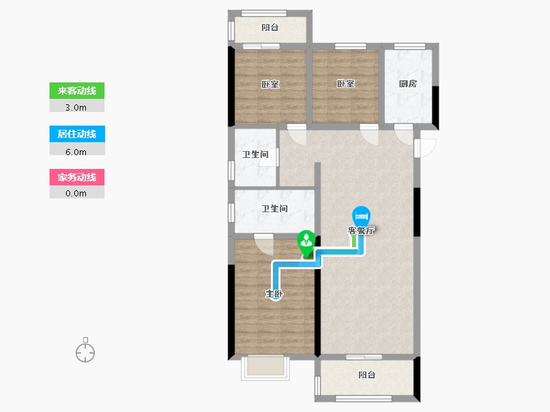 湖北省-武汉市-电建地产洺悦御府-99.02-户型库-动静线