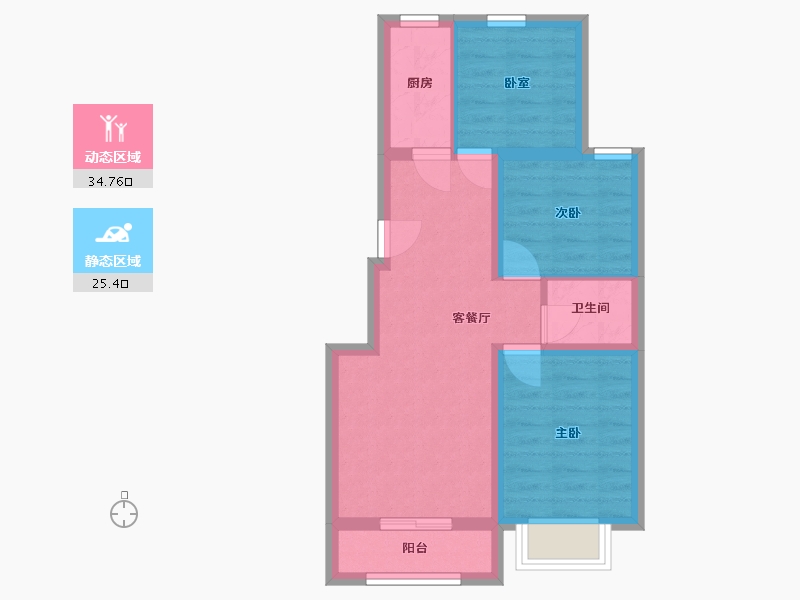 河北省-保定市-凯旋城-90.00-户型库-动静分区