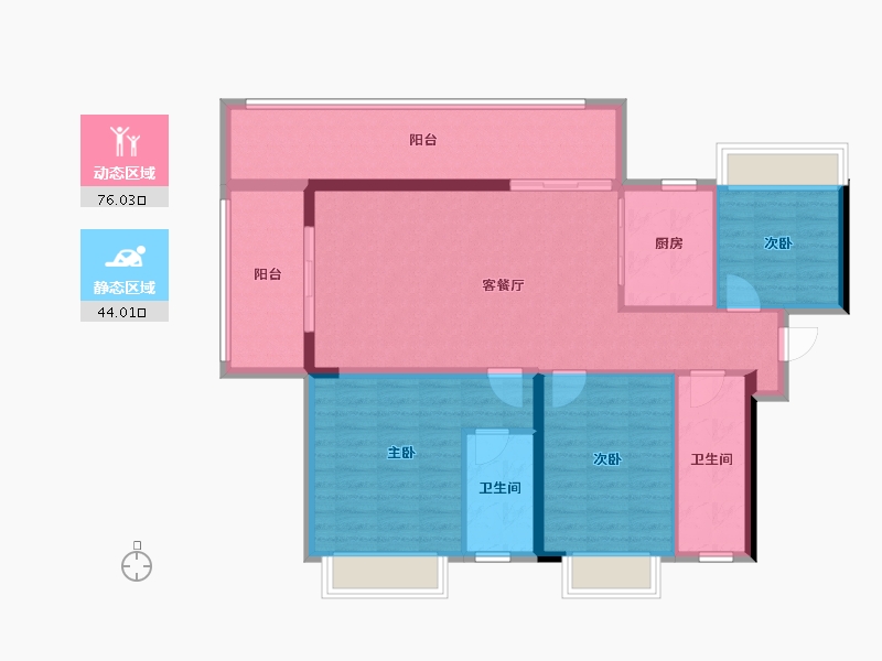 广西壮族自治区-贺州市-信诚雅苑-128.00-户型库-动静分区