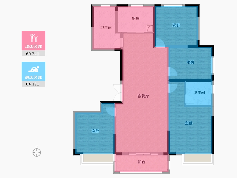 河南省-开封市-首座时代-120.00-户型库-动静分区