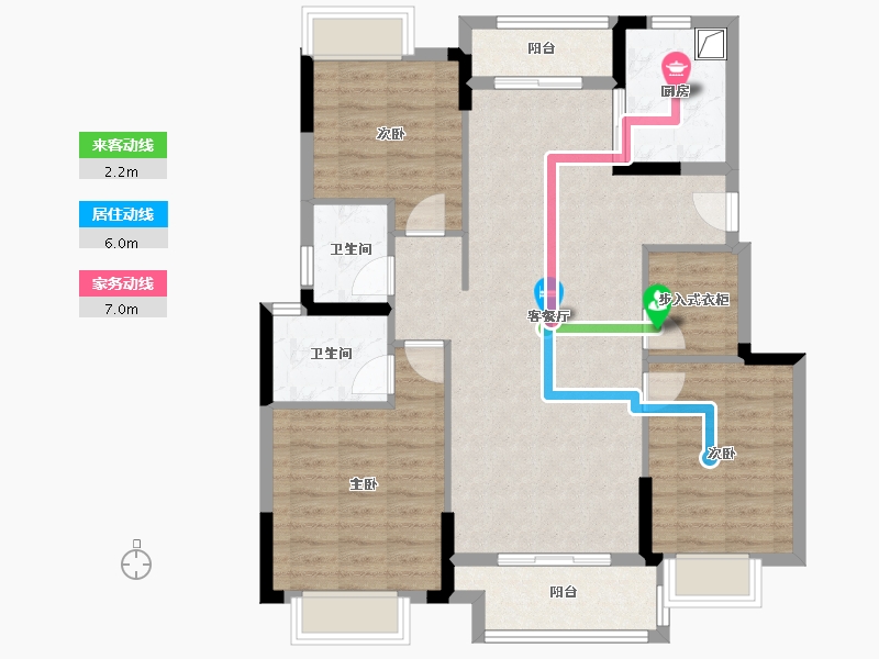 江西省-吉安市-吉新佳苑-96.62-户型库-动静线