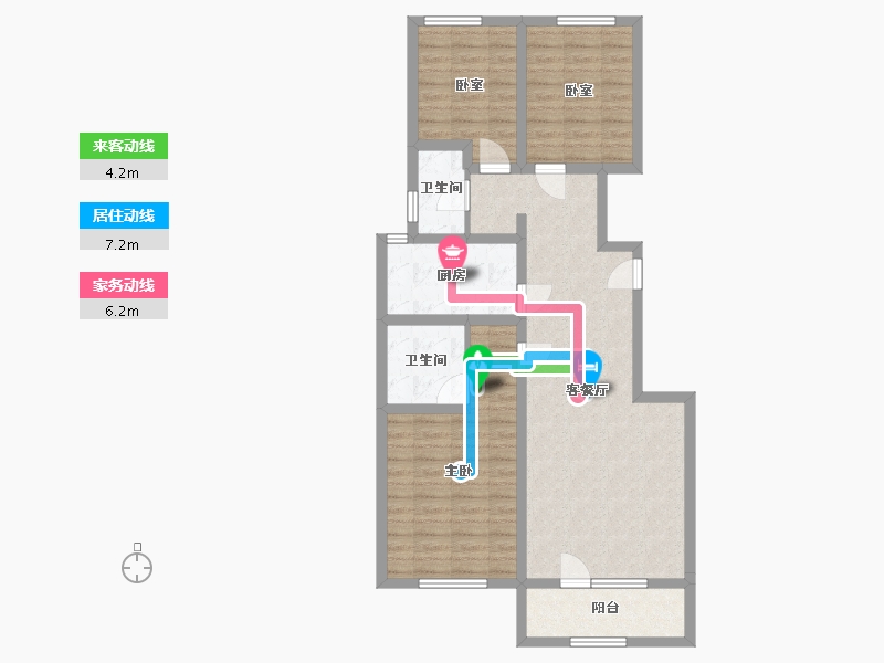 河北省-沧州市-长安御府-96.27-户型库-动静线