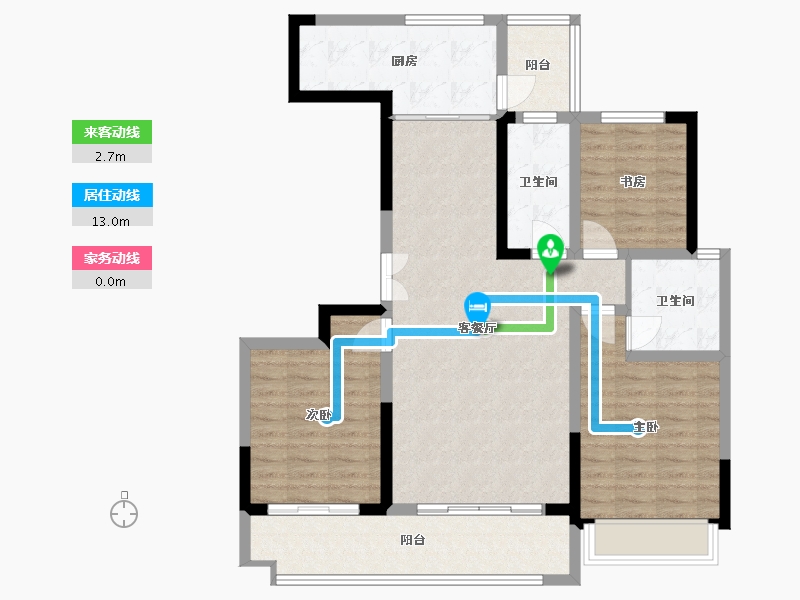 山东省-滨州市-儒苑上邦-112.24-户型库-动静线