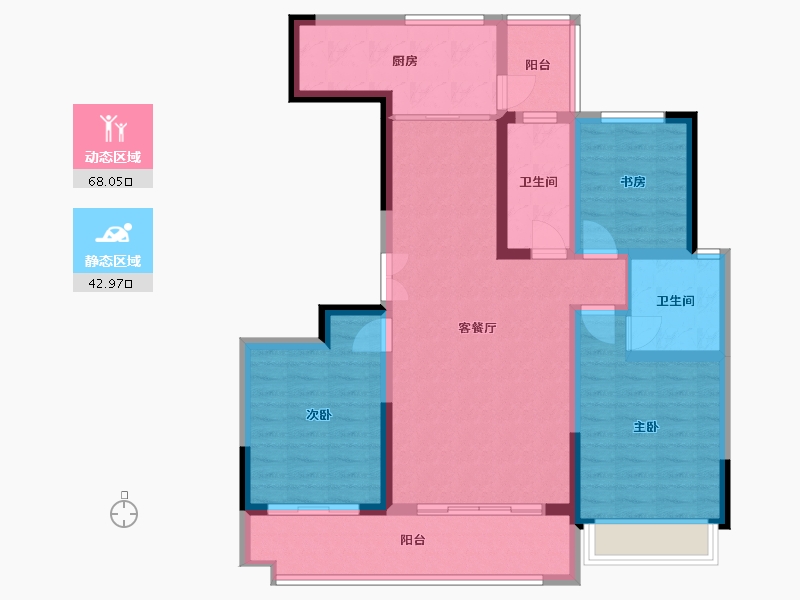 山东省-滨州市-儒苑上邦-112.24-户型库-动静分区