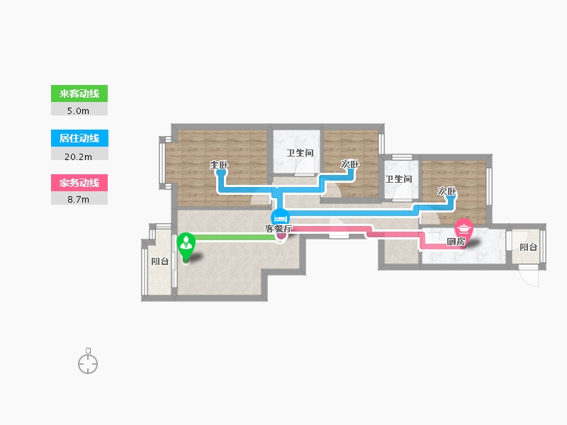 北京-北京市-小汤山军建小区-74.00-户型库-动静线