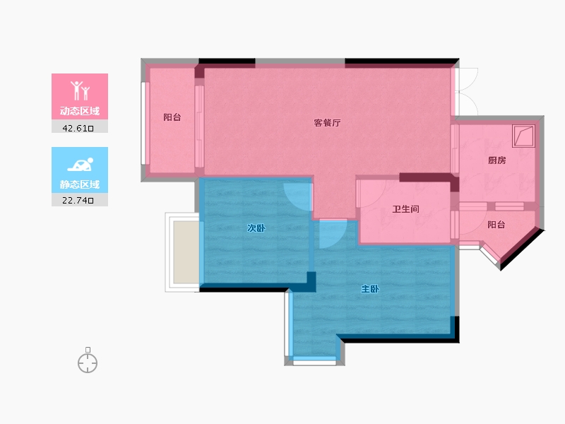 四川省-成都市-尚锦园-65.60-户型库-动静分区