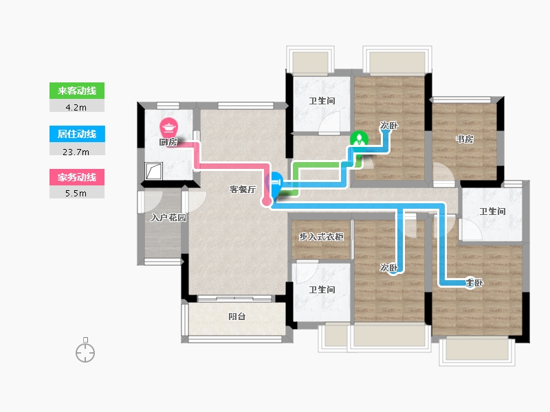 广东省-广州市-桐悦花园-82.40-户型库-动静线