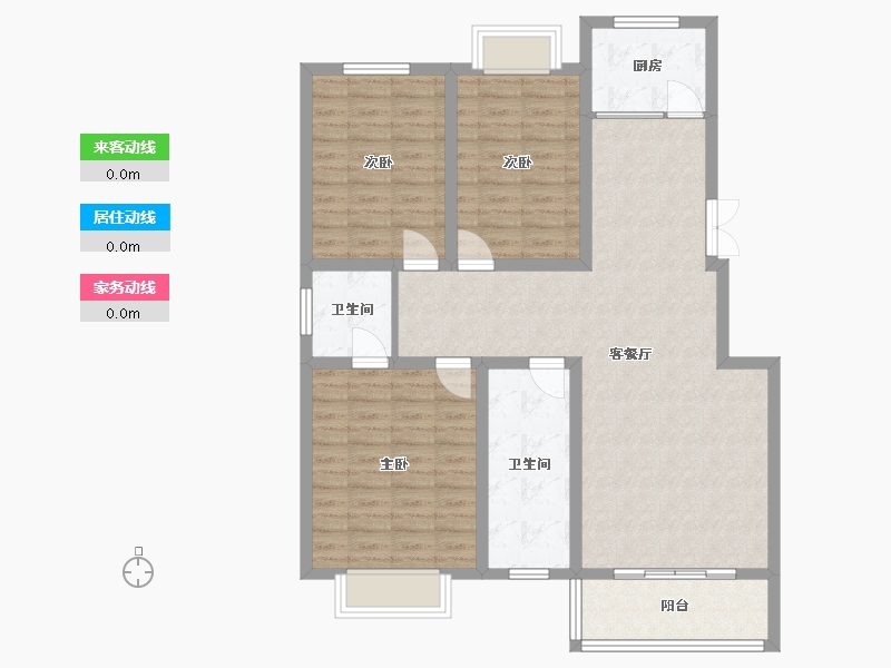 河南省-平顶山市-印象佳苑-104.00-户型库-动静线