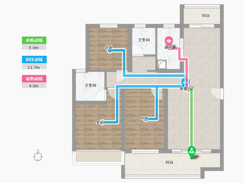 陕西省-宝鸡市-礼乐首府-99.20-户型库-动静线