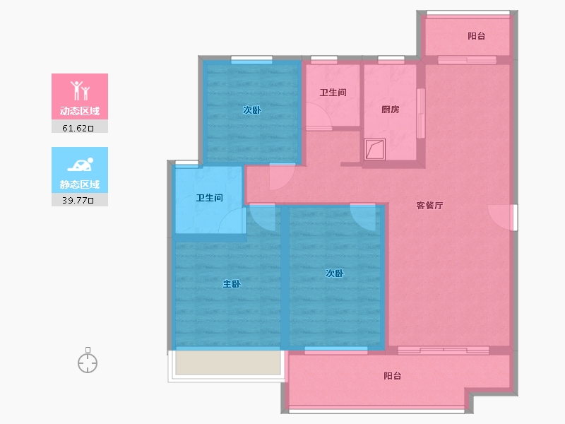 陕西省-宝鸡市-礼乐首府-99.20-户型库-动静分区