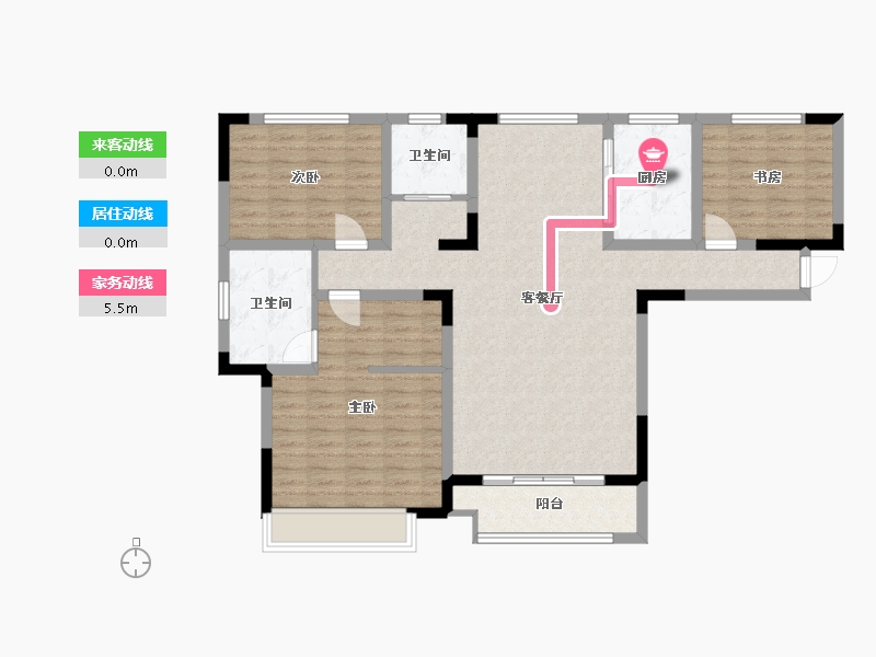 河南省-漯河市-建业桂圆-107.23-户型库-动静线