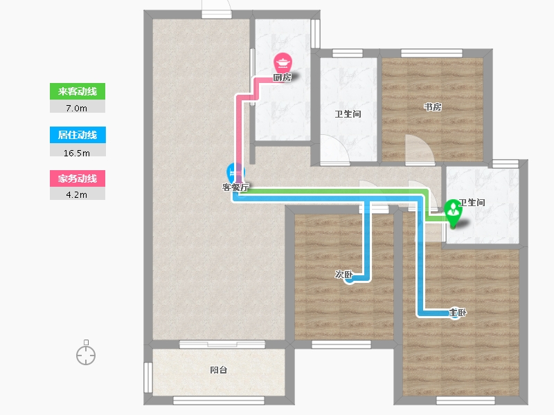 河北省-邯郸市-壹号院-92.04-户型库-动静线