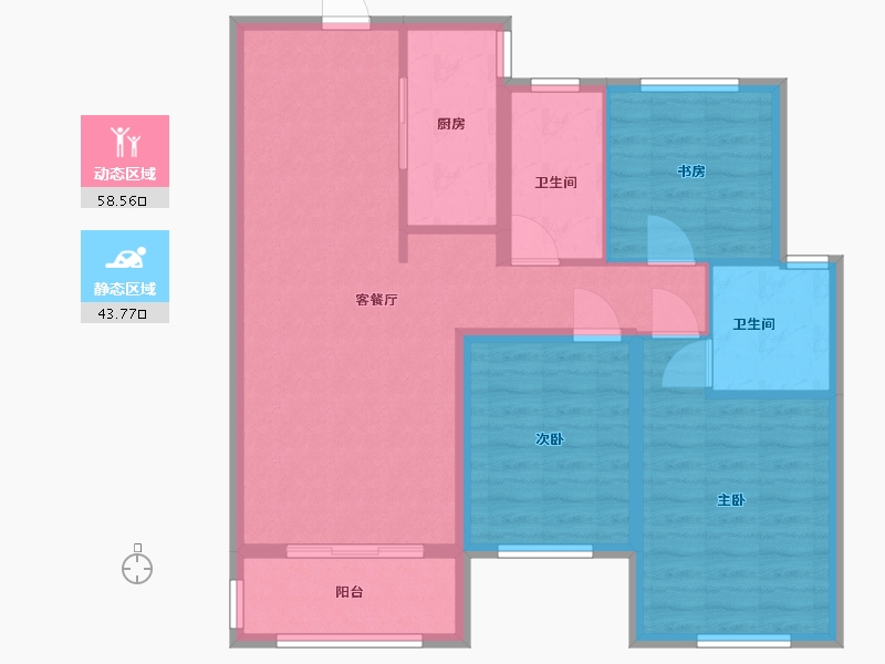 河北省-邯郸市-壹号院-92.04-户型库-动静分区