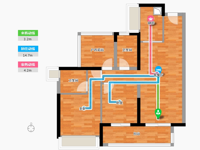 广东省-韶关市-保利时光印象-70.75-户型库-动静线